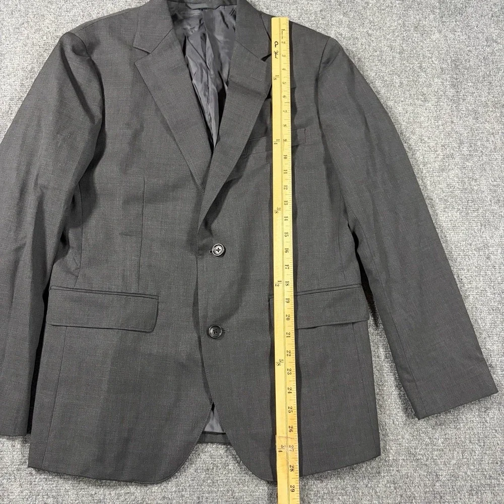 Bonobos Blazer Mens 38R Dark Gray Worsted Wool Blend Sports Coat Standard Fit